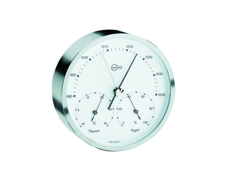 Baro/Thermo/Hygrometer 101.3 Uurwerk en Meteospecialist Vlasma