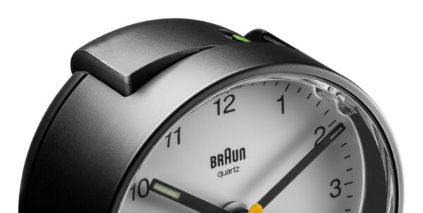 Braun BC01BW detailfoto met alarmknop
