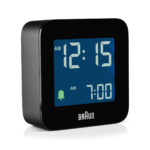 Braun Digital Clocks BC08B-DCF verlicht backlight zwarte wekker.