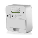Braun Digital Clocks BC08W-DCF achterkant detailfoto met alarmknop.