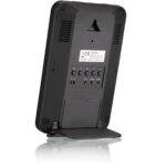Bresser Weather Center 5-in-1 zwart achterkant weerstation met instellingen.