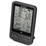 Bresser Weather Center 5-in-1 zwart zijaanzicht weerstation.